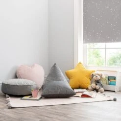 Dunelm Kid's Isla Circle Pouffe Light Grey 11 Dunelm Kid's Isla Circle Pouffe Light Grey -Home Furniture 30727063 alt06