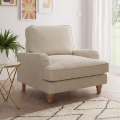 Dunelm Beatrice Luna Fabric Armchair