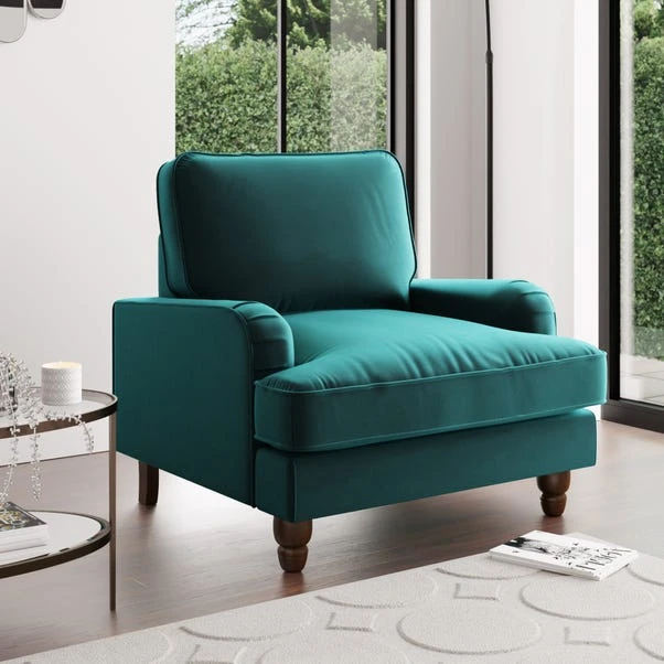 Dunelm Beatrice Matte Velvet Armchair 1 Dunelm Beatrice Matte Velvet Armchair