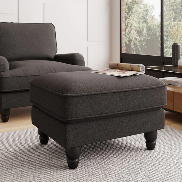 Dunelm Beatrice Luna Fabric Footstool 1 Dunelm Beatrice Luna Fabric Footstool