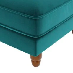 Dunelm Beatrice Matte Velvet Footstool -Home Furniture 30727307 alt03