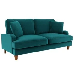 Dunelm Beatrice Matte Velvet 3 Seater Sofa Bed -Home Furniture 30727357 alt04