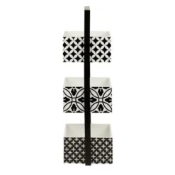 Dunelm Geo Tile Monochrome Caddy 8 Dunelm Geo Tile Monochrome Caddy -Home Furniture 30727567 alt02