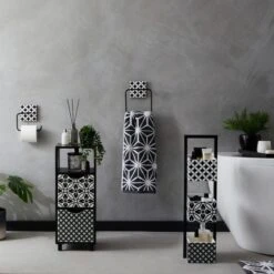 Dunelm Geo Tile Monochrome Caddy 11 Dunelm Geo Tile Monochrome Caddy -Home Furniture 30727567 alt09