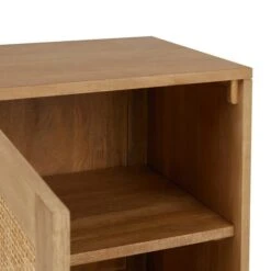 Dunelm Indi 1 Door Bedside Table, Mango Wood -Home Furniture 30727644 alt05