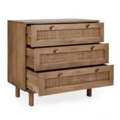 Dunelm Indi 3 Drawer Chest, Mango Wood -Home Furniture 30727645 alt03