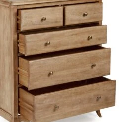 Dunelm Giselle 5 Drawer Chest, Mango Wood 9 Dunelm Giselle 5 Drawer Chest, Mango Wood -Home Furniture 30727656 alt03