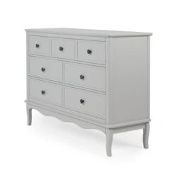 Dunelm Clara 7 Drawer Chest, Grey & Pine -Home Furniture 30728479 alt02