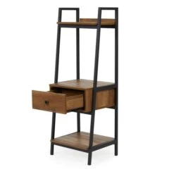 Dunelm Fulton Ladder Bedside Table, Pine Effect -Home Furniture 30728510 alt02