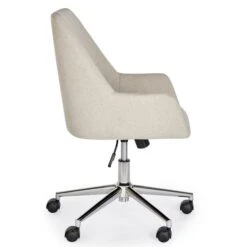 Dunelm Elliott Natural Fabric Office Chair -Home Furniture 30730176 alt04