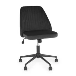 Dunelm Mya Velvet Office Chair -Home Furniture 30730179 alt03