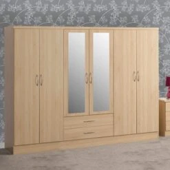Seconique Nevada 6 Door 2 Drawer Wardrobe