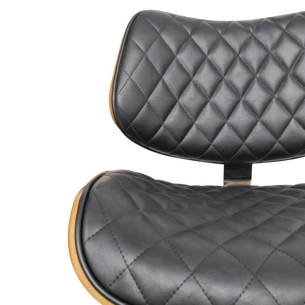 Dunelm Remy Faux Leather Bar Stool 6 Dunelm Remy Faux Leather Bar Stool - Image 6