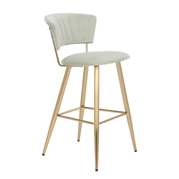 Dunelm Kendall Velvet Bar Stool 2 Dunelm Kendall Velvet Bar Stool - Image 2
