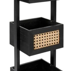 Dunelm French Cane Black Caddy -Home Furniture 30747342 alt03