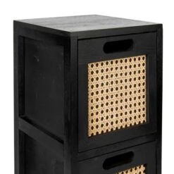 Dunelm French Cane Black 2 Drawer Unit -Home Furniture 30747344 alt04