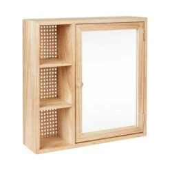Dunelm French Cane Mirror Cabinet -Home Furniture 30747348 alt02