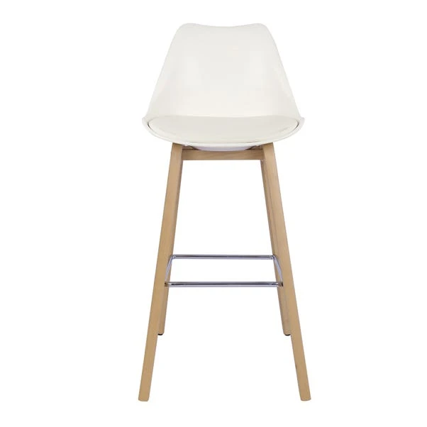 Dunelm Erik Bar Stool With White Back 2 Dunelm Erik Bar Stool With White Back - Image 2