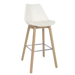 Dunelm Erik Bar Stool With White Back 8 Dunelm Erik Bar Stool With White Back -Home Furniture 30747699 alt02