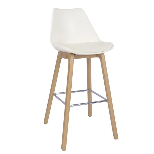 Dunelm Erik Bar Stool With White Back 3 Dunelm Erik Bar Stool With White Back - Image 3