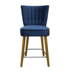 Dunelm Isla Velvet Bar Stool -Home Furniture 30748290 alt03