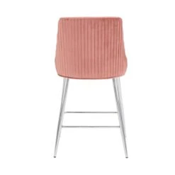 Dunelm Peyton Velvet Bar Stool -Home Furniture 30748311 alt05