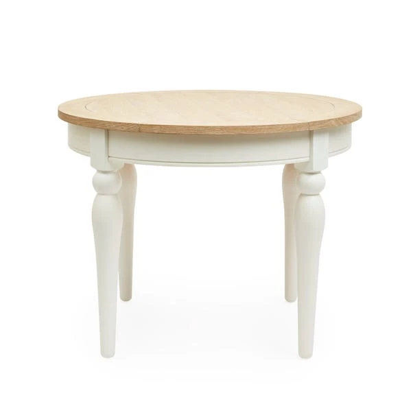 Dunelm Churchgate Ivory Round Dining Table 2 Dunelm Churchgate Ivory Round Dining Table - Image 2