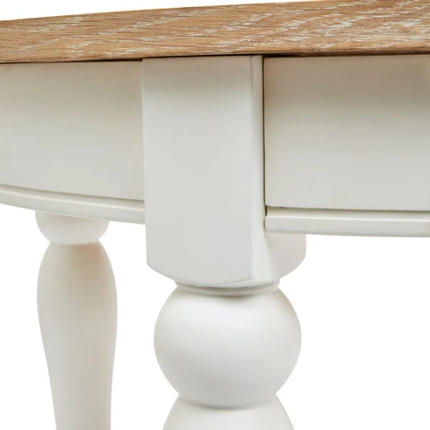 Dunelm Churchgate Ivory Round Dining Table 4 Dunelm Churchgate Ivory Round Dining Table - Image 4