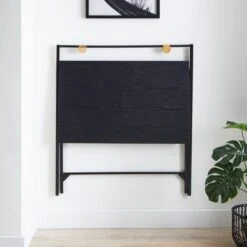 Dunelm Evelyn Black Folding Desk 9 Dunelm Evelyn Black Folding Desk -Home Furniture 30749140 alt03