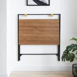 Dunelm Evelyn Rustic Wood Effect Folding Desk -Home Furniture 30749142 alt02