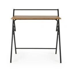 Dunelm Evelyn Rustic Wood Effect Folding Desk -Home Furniture 30749142 alt03