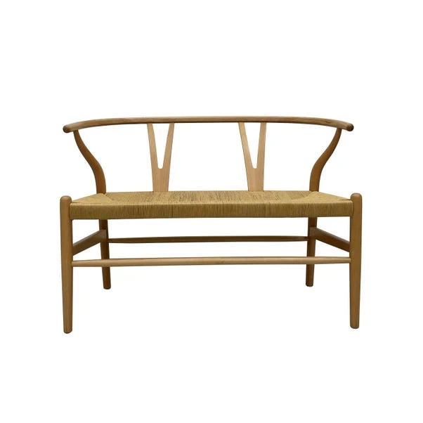 Dunelm Lara Wishbone Bench Seat 2 Dunelm Lara Wishbone Bench Seat - Image 2