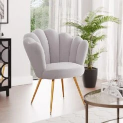 Dunelm Vivian Velvet Cocktail Chair