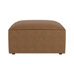 Dunelm Modular Arne Faux Leather Footstool -Home Furniture 30752696 alt02