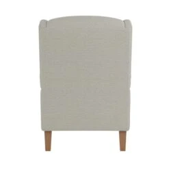 Dunelm Oswald Grey Herringbone Wingback Armchair -Home Furniture 30753405 alt04