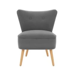 Dunelm Eliza Velvet Cocktail Chair -Home Furniture 30754958 alt02