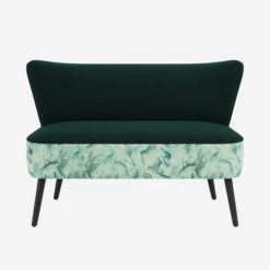 Dunelm Eliza Malawi Jacquard Velvet 2 Seater Sofa -Home Furniture 30754972 alt02