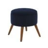 Dunelm Eliza Velvet Storage Footstool