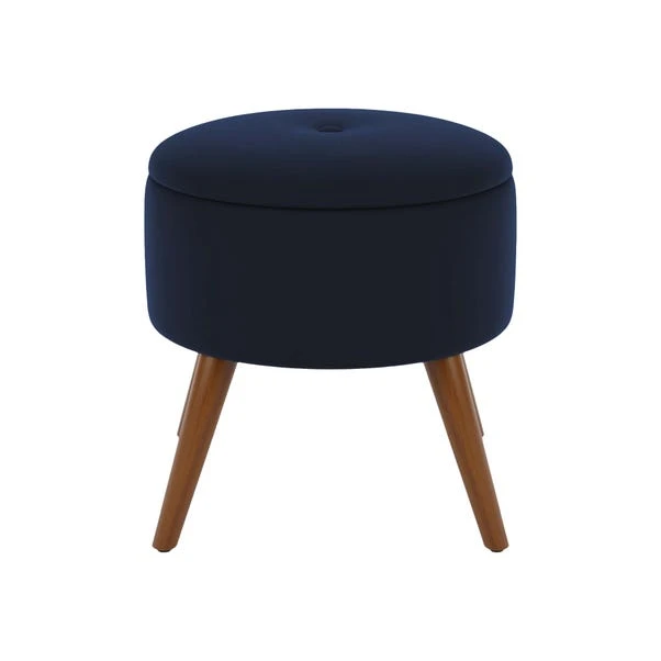 Dunelm Eliza Velvet Storage Footstool 2 Dunelm Eliza Velvet Storage Footstool - Image 2