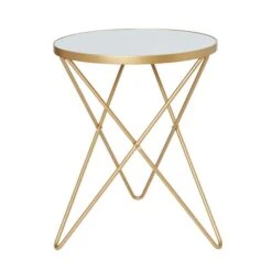 Dunelm Zoey Mirror Top Side Table -Home Furniture 30756924 alt02