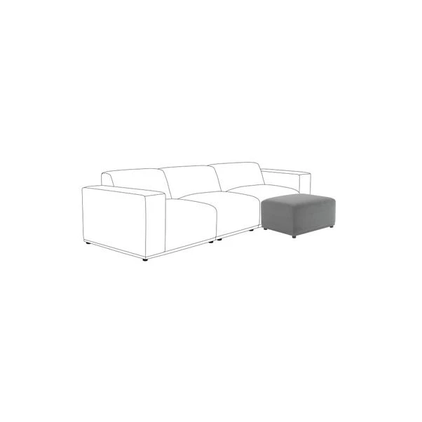 Dunelm Modular Cruz Velvet Footstool 1 Dunelm Modular Cruz Velvet Footstool