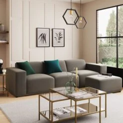 Dunelm Modular Cruz Velvet Footstool 11 Dunelm Modular Cruz Velvet Footstool -Home Furniture 30758094 alt08