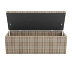 Dunelm Oswald Check Ottoman Storage Bench -Home Furniture 30761376 alt03