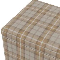 Dunelm Oswald Check Ottoman Storage Bench -Home Furniture 30761376 alt05
