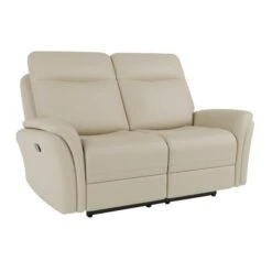 Dunelm Monte Distressed Faux Leather Reclining 2 Seater Sofa -Home Furniture 30762283 alt02