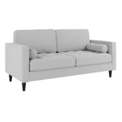 Dunelm Zoe Light Grey Boucle 3 Seater Sofa Bed -Home Furniture 30762497 alt02