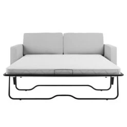 Dunelm Zoe Light Grey Boucle 3 Seater Sofa Bed -Home Furniture 30762497 alt04