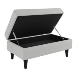 Dunelm Zoe Boucle Storage Footstool -Home Furniture 30763808 alt05