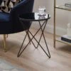 Dunelm Zoey Black Top Side Table