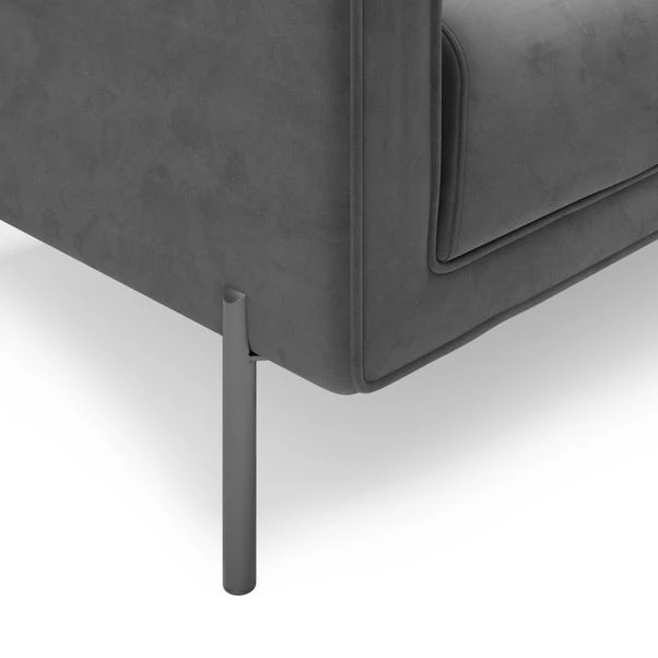 Dunelm Bellamy Luxe Velvet Right Hand Corner Chaise 6 Dunelm Bellamy Luxe Velvet Right Hand Corner Chaise - Image 6